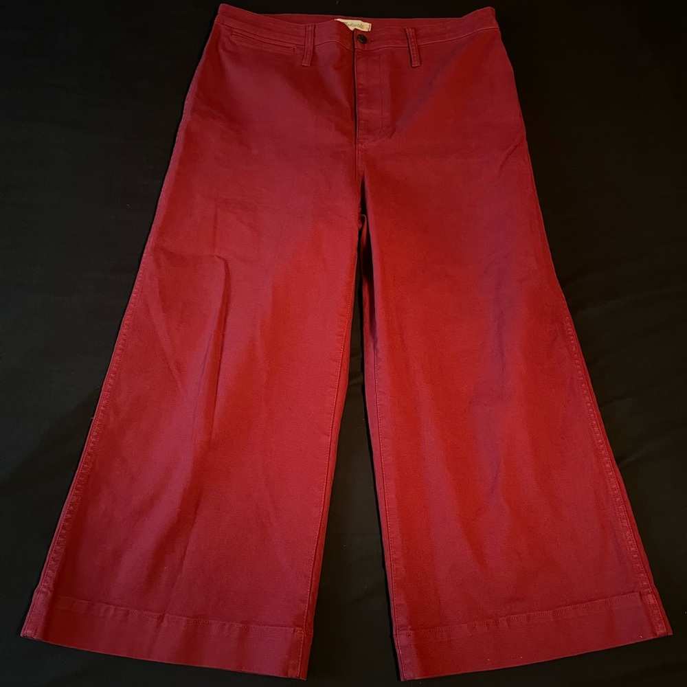 Madewell Emmett crop wide leg canvas pants, size 16/33 cute and comfy! ✨♥️✨